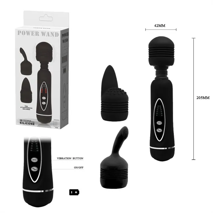 "POWER WAND"masajeador estimulador microfono con acces